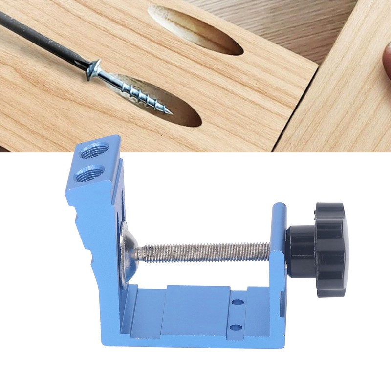 46PCS Set Pocket Dowel Hole Jig System Aluminum Alloy Slant