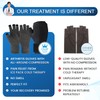 MEDILYMER Arthritis Gloves and Ice Pack (2+1 Set) Fingerless Compression