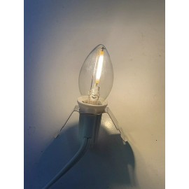 Unbranded Dept 56 & Lemax Compatible Warm LED Light Cord Holiday Village 6’ W/Switch - New