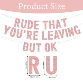 Leaving Banner, Leaving But OK Banner, Rude Going Away Party Decor, Coworker Leaving Decorations, Funny Retirement Party Decoration, Office Farewell Party Supplies, Humorous Going Away Decoration