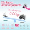 Pestañas Postizas Kit Completo, Kit de Extensión de Pestañas 10-18mm,