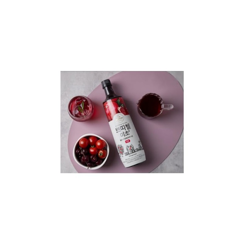 Korean CJ Petitzel Fruit Vinegar Drink Pomegranate 900mL, 30.43 Fl
