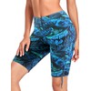 RELLECIGA Women's Blue Leaf High Waisted UV Sun Protection Swim