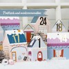 Papierdrachen DIY Advent Calendar for Crafts and Filling - Houses
