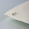 jewellerybox Sterling Silver Andralok Nose Stud with 3mm Clear Crystal