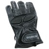 Bores Driver Motorcycle Gloves Cowhide Leather, Black, Size 10