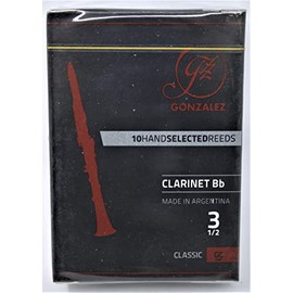 Gonzalez Classic Bb Clarinet Reeds Box of 10 Strength 3.5