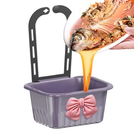 Sink Food Catcher Basket - Faucet-Mounted Sink Organizer | Filter Container for Rice Fruit Meat Soap Cooking in Apartment and Bathroom