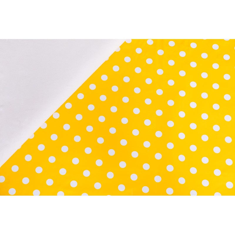 Home Direct Oilcloth Tablecloth Washable Round 140 cm Small Dots