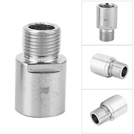 Silver Bicycle Pedal Extender, Bicycle Pedal Distance Extension, 9/16 Inch Extended Foot Pedal, Pedal Bicycle BMX Mountain Bike Pedal Extension Screw Bicycle Part Bearing Accessories
