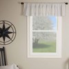 Timeless Ticking Ruffled Valance Curtain, 16" L x 72" W,