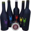 Vino a ciegas Set of 5 Blind Tasting Bottle Covers