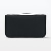 MUJI OHCA3A2S Polyester Passport Case with Clear Pocket, Black, Approx.