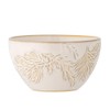 Bloomingville Bowl Winter White Natural Fir Branches Snack Bowl Ceramic