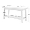 Craftsbury 36-Inch Solid Wood Entryway Bench with Storage Shelf –