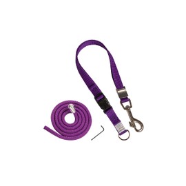 Groomers Helper® Color Change Kit - Professional Pet Grooming 5/8" Safety Loop and Tether Repair Kit for Dog Grooming, 3pc Set (Purple)