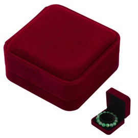 couduan 1 Pcs Bracelet Box,Travel Jewellery Box for Women,Bracelet Gift Box,Bracelet Gift Box Women,Suitable for Engagement,Wedding,Birthday (Red)