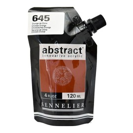 Sennelier Abstract Acrylic Paint Pouch, 4.05 Fl Oz (Pack of 1), Chinese Orange