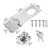 2 Pack Keyed Hasp Locks 4 Inch Twist Knob Keyed