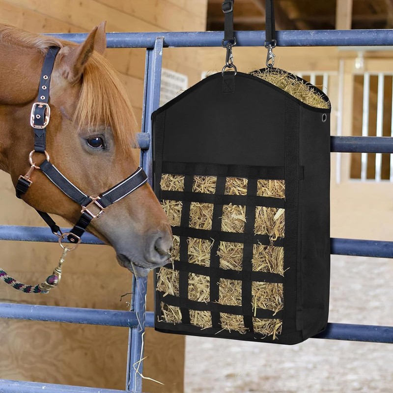 SEARART Hay Bag for Horses Goat: 3pcs Large Capacity Oxford