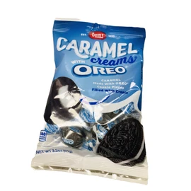 Oreo Goetze’s Caramel With Cream Made W/OREO Cookie Pieces. 3.2oz/91gm