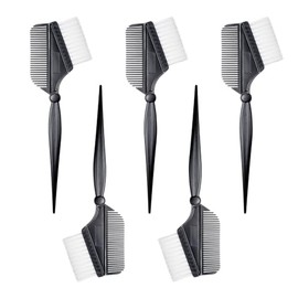 Vibrant Hair Color Brush Set - 5 Pieces, Durable Hair Dyeing Tools, Easy Application, Multi-Size Brushes, Lightweight Design, and Washable Material, M