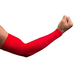 NV-X Sport Arm Sleeves 15-20MMHG Compression Enhanced Performance and Protection, Acid Red, Extra Large
