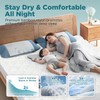 5 Sided Waterproof Mattress Protector Queen Size, Quilted Bamboo Rayon