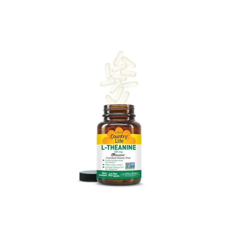 Country Life L-theanine, 200 mg, 60-Count by Country Life