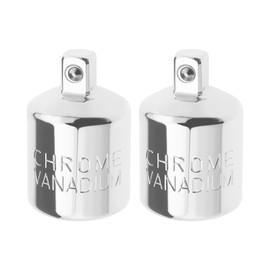 VGOL 2Pcs 1/2-Inch Female to 1/4-Inch Male Socket Adapter Chrome Vanadium Steel Socket Adapter and Reducer Accessories for Industry Machinery Construction Work