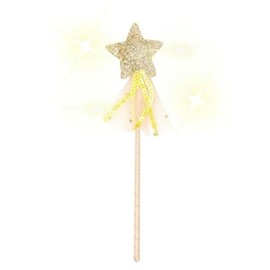 ALLY-MAGIC Fairy Wand, Glitter Star Wand Christmas Princess Wand Costume Props Angel Fairy Wands Sticks for Christmas Costume Prop Birthday Wedding Party Supply Cosplay Accessories Y4-XNB (Gold-2)