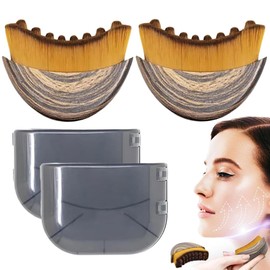 New Lymphatic Contour Face Brush, Dry Brushing Face Brush, Lymphatic Drainage Massager for Face, Chin & Jawline Sculpting, Ergonomically Designed to Fit The Skin Precisely and Relieve Fatigue(2Pcs)