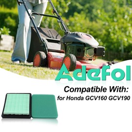 ADEFOL Air Filter with Fuel Filter for Honda GCV135 GCV160 GCV190 Lawnmower GX100 Engine and More