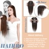 Hairro Human Hair Toppers For Women Clip In Remy Topper