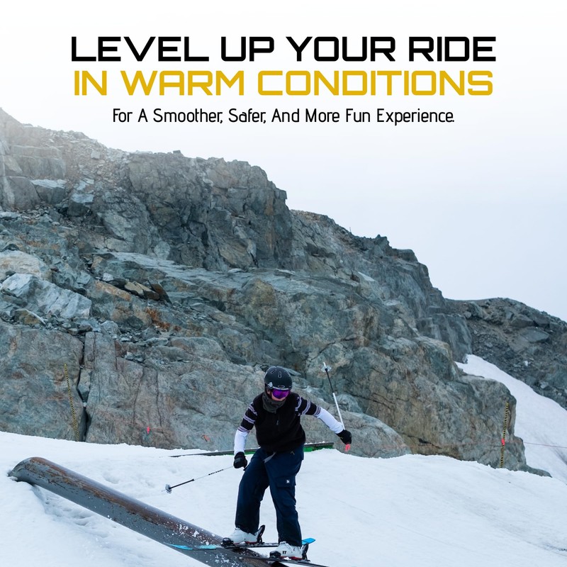 ZUMWax Iron-On Ski/Snowboard/Nordic/Cross-Country Wax, 140g, WARM Temp, long-lasting, secret vanilla