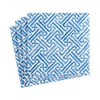 Caspari Fretwork Paper Cocktail Napkins in Blue - 20 Per