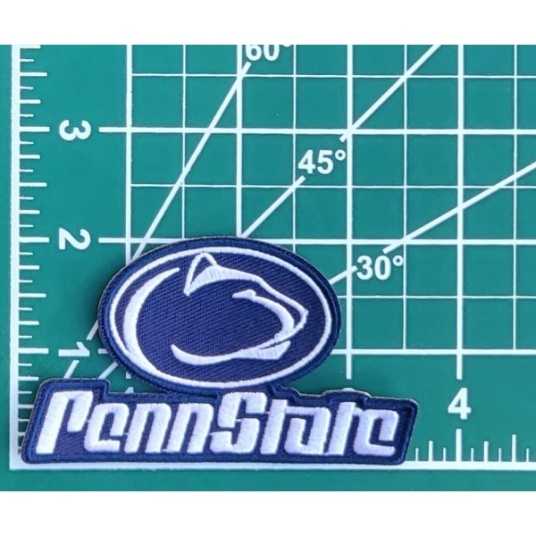 Penn State Nittany Lions 3.5" Iron On Embroidered Patch ~FREE