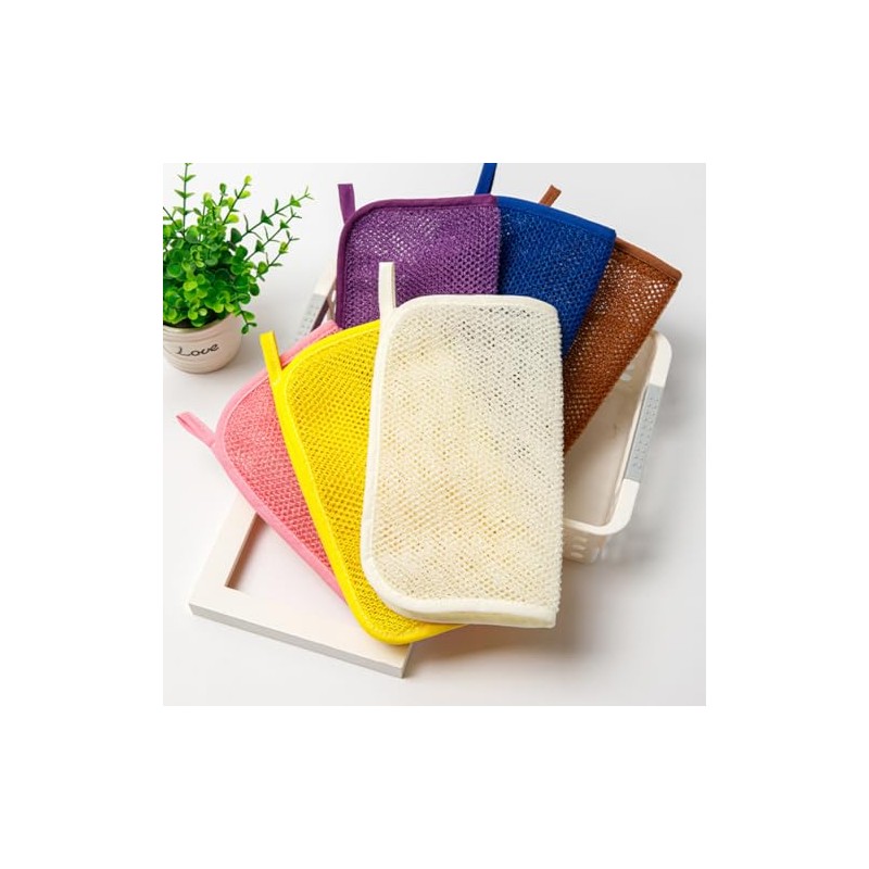 Esponjas Exfoliantes Africanas Nylon Baño Ducha Bolsa Malla Exfoliante Adecuado