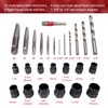 Pexwo 26-Piece Multi-size Bolt Extractor Set, Spiral Screw Extractor, Bolt