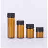 AFMNQZ 50Pack Set 1ML Amber Glass Bottle with Orifice Reducer