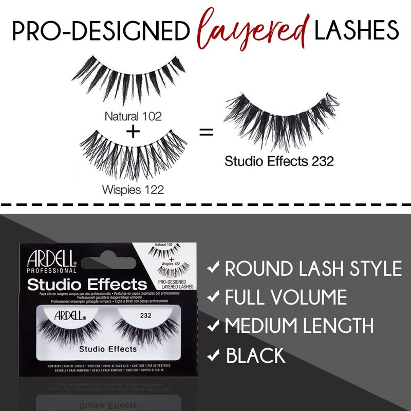Ardell Studio Effects False Eyelashes 232 - Dramatic Volume Lash