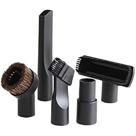 6Pcs Vacuum Attachments Set compatible with Karcher, Shark, Henry & Other Vacuums – Including PP Hair Brush, 2-in-1 Nozzle, Flat Suction, Sofa Brush, Round Horsehair Brush & Adapter (32mm/35mm)