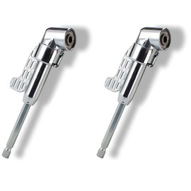 LALOCAPEYO 105 Degree Right Angle Drill Bit Adapter, with 1/4-inch Hex Quick Change Drive and Magnetic,Socket Adapter Set,Multifunction Right Angle Driver (2 Large)