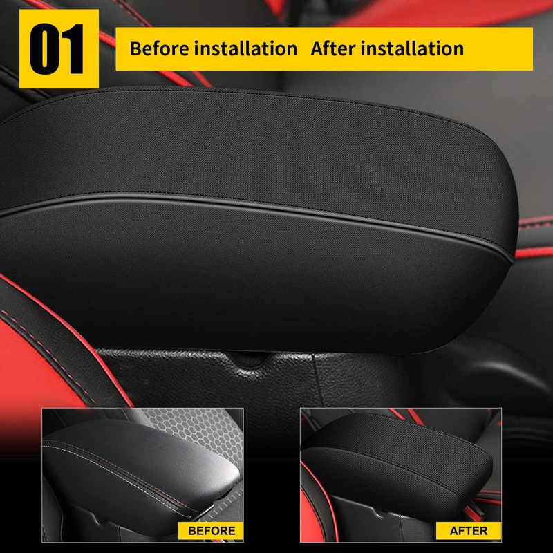 AOMSAZTO Neoprene Armrest Covers for 2015-2019 Hyundai Sonata