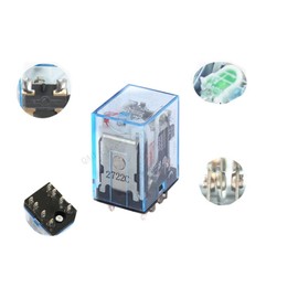 WEITOL Relay 5PCS MY2P HH52P MY2NJ Relay Coil General Mini Electromagnetic Relay Switch with LED DC 12V 24V 36V 48V 110V 220V (Color : DC 220V)
