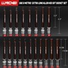 LLNDEI 3/8-Inch Drive Extra Long Allen Hex Bit Socket Set