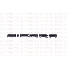 Auto Overlay GLOSS BLACK 2019+ GMC SIERRA LETTER EMBLEM 1500 2500 3500 AT4 DENALI x3