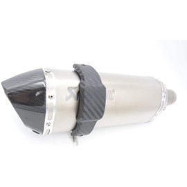 Porotmotor Hexagon Universal Super Motard Muffler Exhaust Slider Protector Crash Pad Cover In Black