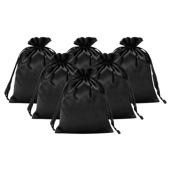PATIKIL Satin Gift Bags, 6 Pcs 8 x 6 Inch