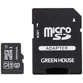Greenhouse GH-SDMRHCUB32G MicroSDHC Card 32GB Class 10 UHS-I Compatible
